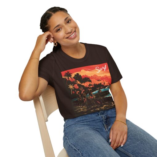 Surf North Sentinel Island Unisex Softstyle T-Shirt - Image 5