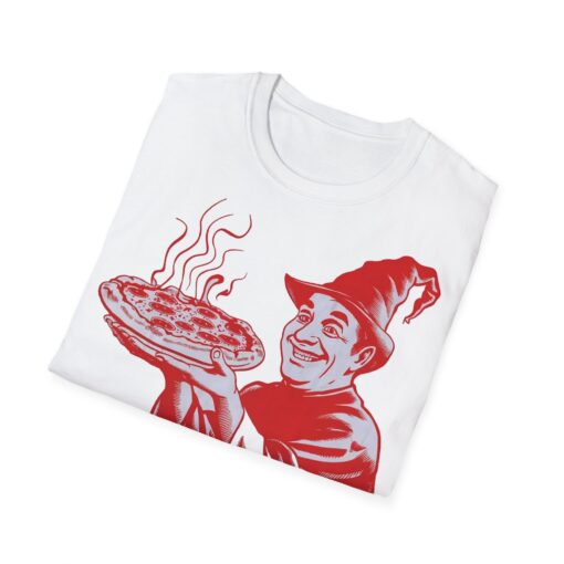 Pizza Wizard Pizzeria - Vintage Mage Design Shirt - Magical Unisex Tee - Image 2