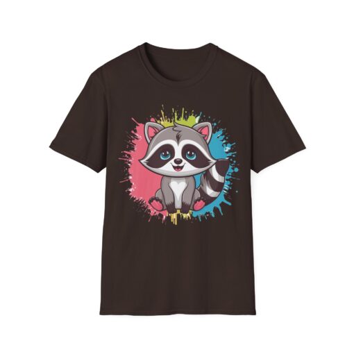 Kawaii Raccoon Softstyle Graphic Tee - Image 7