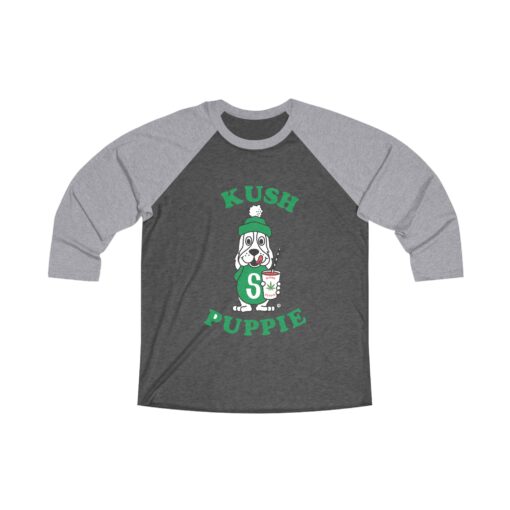 Kush Puppy Unisex Tri-Blend 34 Raglan Tee