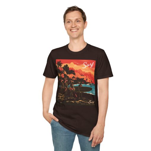 Surf North Sentinel Island Unisex Softstyle T-Shirt - Image 4