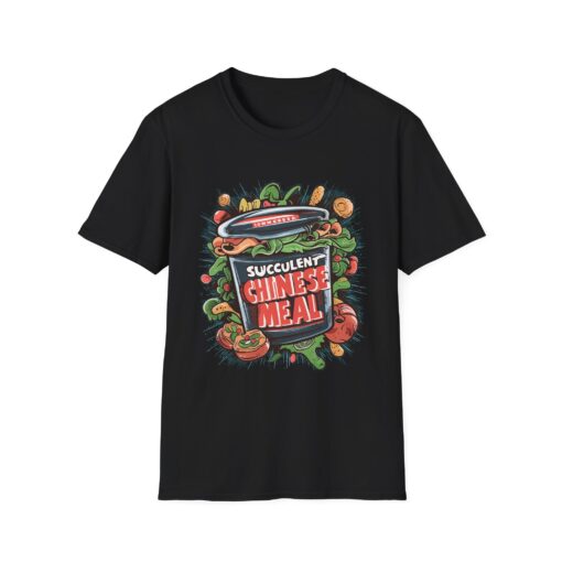 Takeaway Food Container 'Succulent Chinese Meal' Graphic Tee - Unisex Softstyle T-shirt