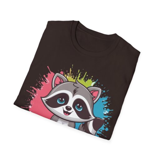 Kawaii Raccoon Softstyle Graphic Tee - Image 8