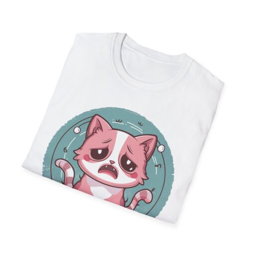 Sad Kitty Unisex Softstyle T-Shirt - Image 4