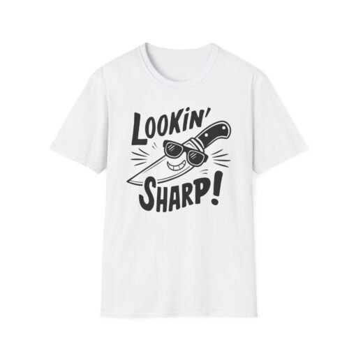 Cartoon Knife 'Looking Sharp!' Graphic Tee - Unisex Softstyle T-shirt