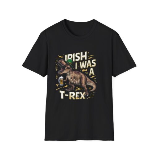 T-Rex 'Irish I was a T-Rex' Graphic Tee - Unisex Softstyle T-shirt