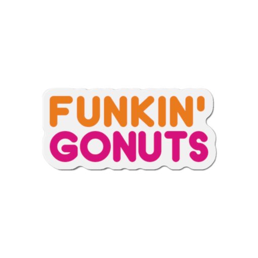 Funkin Gonuts Die Cut Magnets - Coffee & Music Lover's Delight - Quirky Kitchen Decor