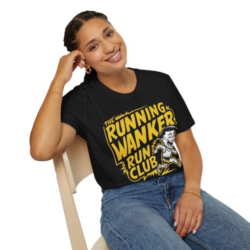 Running Wanker Run Club Softstyle Graphic T-Shirt - Humorous Running Shirt - Funny Jogging Top - Active Lifestyle Apparel - Image 5