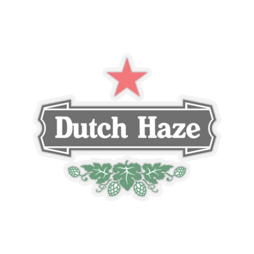 Dutch Haze Cannabis Sticker - Premium Quality Vinyl Decal for Weed Enthusiasts - Kiss-Cut Stickers