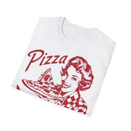 Pizza Wizard Mid Century Illustration Tee - Softstyle Shirt - Image 2