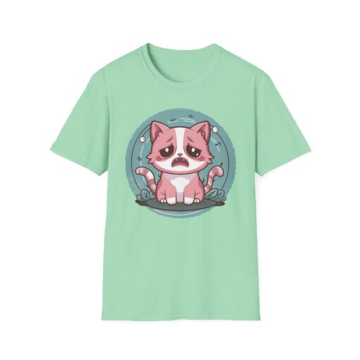 Sad Kitty Unisex Softstyle T-Shirt - Image 9