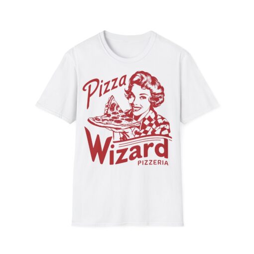 Pizza Wizard Mid Century Illustration Tee - Softstyle Shirt