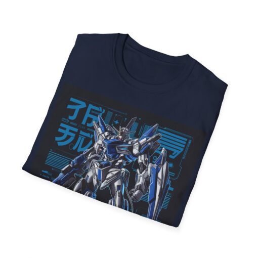 Softstyle Tee with Japanese Super Robot Graphic - Macross and Gundam Inspired Shirt - Image 8
