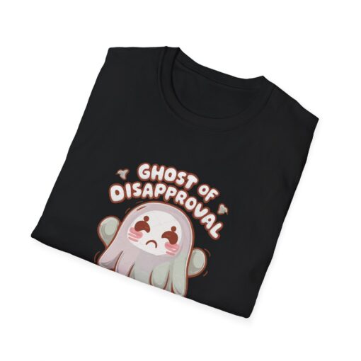 Kawaii Ghost of Disapproval Softstyle Tee - Cute Graphic T-Shirt - Image 2