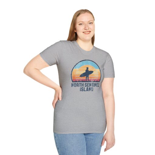 North Sentinel Island Softstyle Tee - Surfing Adventure Shirt - Image 9