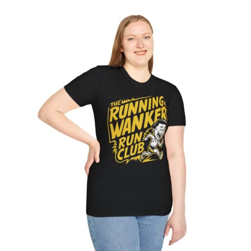 Running Wanker Run Club Softstyle Graphic T-Shirt - Humorous Running Shirt - Funny Jogging Top - Active Lifestyle Apparel - Image 3