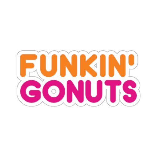 Funkin Gonuts Sticker - Coffee, Dunkin Donuts, Grateful Dead, Phish Inspired Decal - Image 4