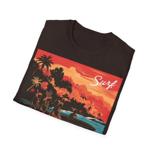 Surf North Sentinel Island Unisex Softstyle T-Shirt - Image 2
