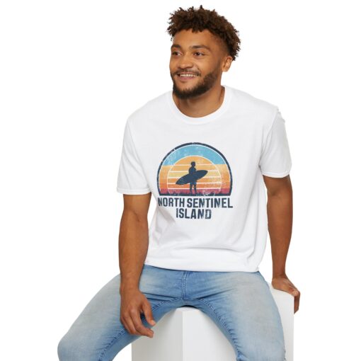 North Sentinel Island Softstyle Tee - Surfing Adventure Shirt - Image 6