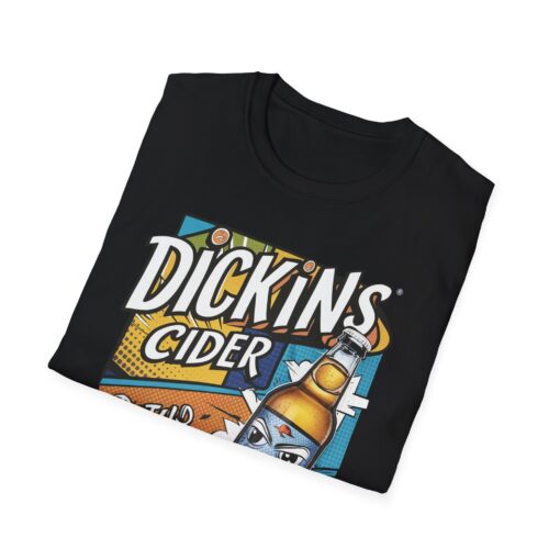 Dickins Cider Funny Graphic Softstyle T-Shirt - Humorous Drinking Shirt - Witty Pub Tee - Comedic Alcohol Apparel - Image 2