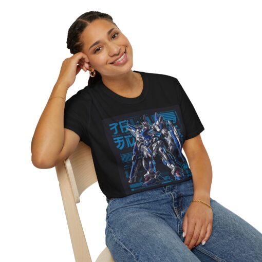 Softstyle Tee with Japanese Super Robot Graphic - Macross and Gundam Inspired Shirt - Image 5