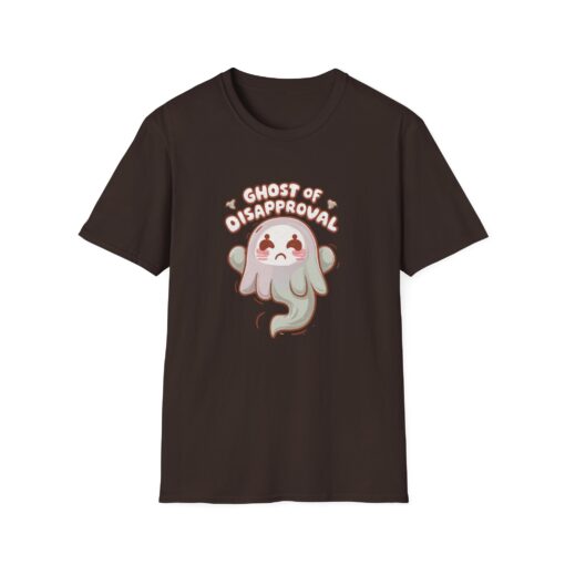Kawaii Ghost of Disapproval Softstyle Tee - Cute Graphic T-Shirt - Image 7