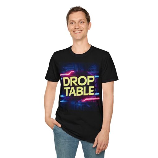 Programmer Humor Shirt - "Drop Table" SQL Injection Graphic Tee - Image 4