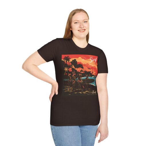 Surf North Sentinel Island Unisex Softstyle T-Shirt - Image 3