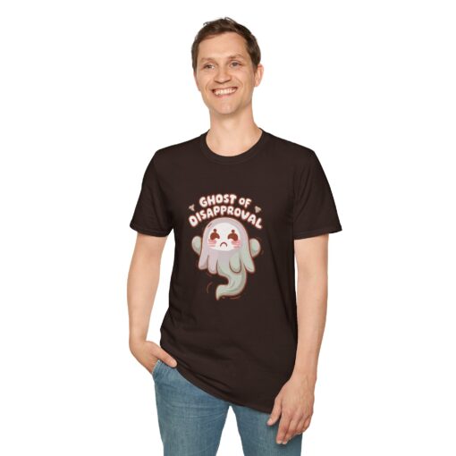 Kawaii Ghost of Disapproval Softstyle Tee - Cute Graphic T-Shirt - Image 10