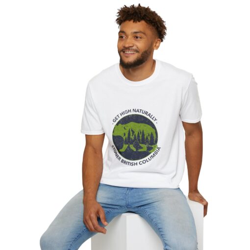 Get High Naturally, Stoner BC - Unisex Softstyle T-Shirt - Image 6