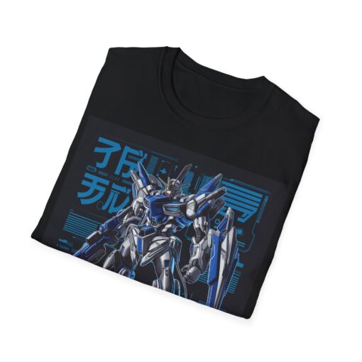 Softstyle Tee with Japanese Super Robot Graphic - Macross and Gundam Inspired Shirt - Image 2