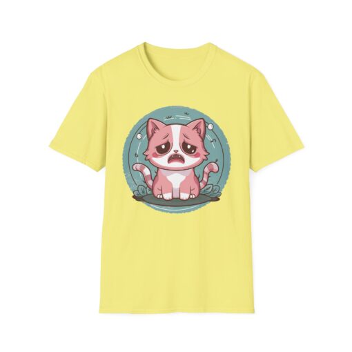 Sad Kitty Unisex Softstyle T-Shirt - Image 5