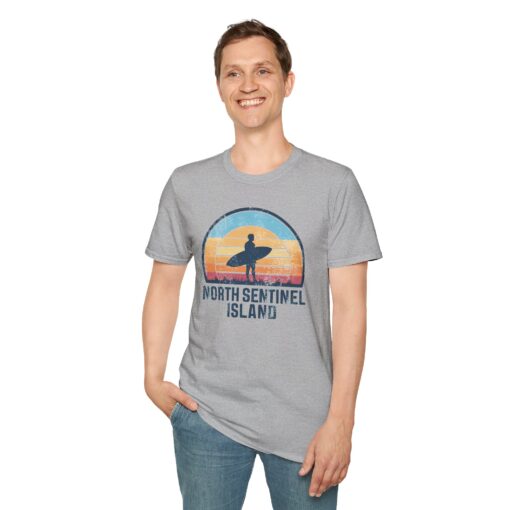 North Sentinel Island Softstyle Tee - Surfing Adventure Shirt - Image 10