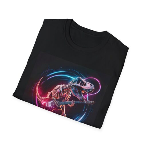 Rockin T-Rex Unisex Softstyle T-Shirt - Image 4