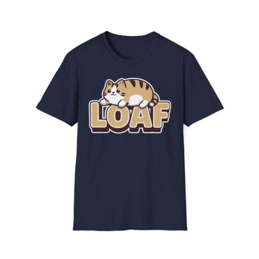 Kawaii Cat Loaf Graphic Tee - Adorable Unisex Softstyle Shirt