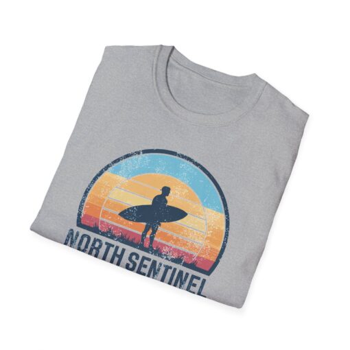 North Sentinel Island Softstyle Tee - Surfing Adventure Shirt - Image 8