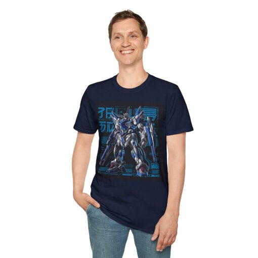 Softstyle Tee with Japanese Super Robot Graphic - Macross and Gundam Inspired Shirt - Image 10