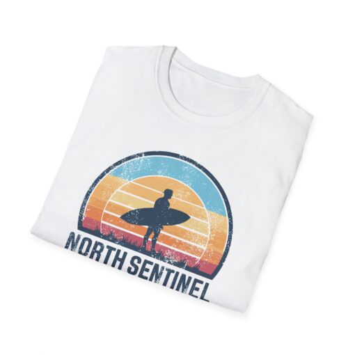 North Sentinel Island Softstyle Tee - Surfing Adventure Shirt - Image 2