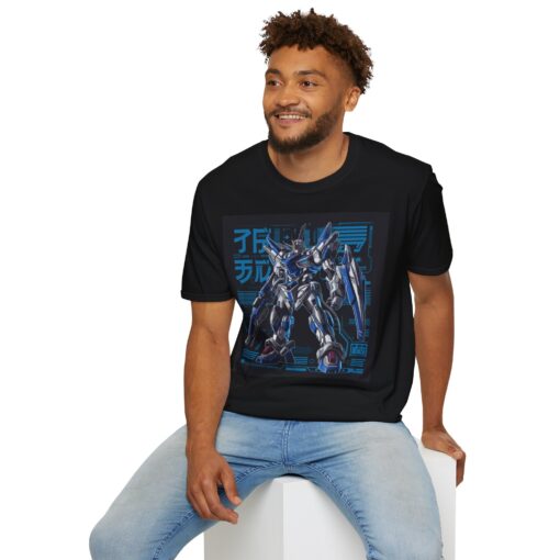 Softstyle Tee with Japanese Super Robot Graphic - Macross and Gundam Inspired Shirt - Image 6