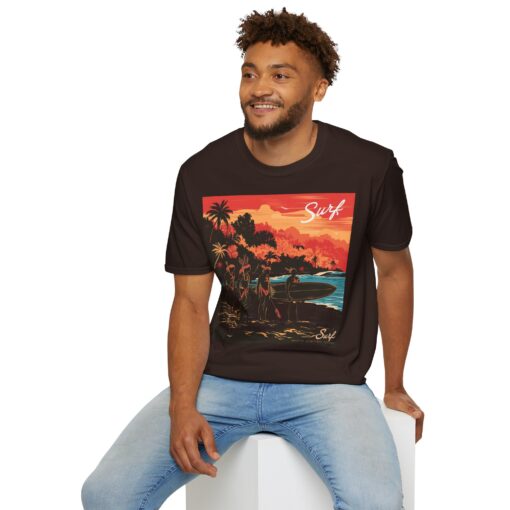 Surf North Sentinel Island Unisex Softstyle T-Shirt - Image 6