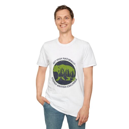 Get High Naturally, Stoner BC - Unisex Softstyle T-Shirt - Image 4