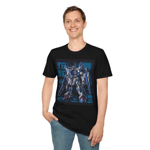 Softstyle Tee with Japanese Super Robot Graphic - Macross and Gundam Inspired Shirt - Image 4