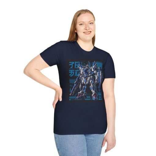 Softstyle Tee with Japanese Super Robot Graphic - Macross and Gundam Inspired Shirt - Image 9