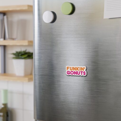 Funkin Gonuts Die Cut Magnets - Coffee & Music Lover's Delight - Quirky Kitchen Decor - Image 3