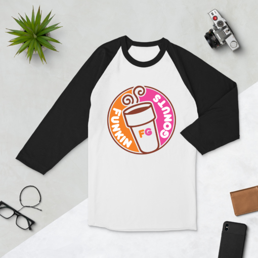 Funkin Gonuts 3/4 sleeve raglan shirt - Image 6