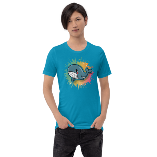 Whimsical Kawaii Whale Graphic Tee - Adorable Ocean Lover's T-Shirt - Cute & Playful Whale Design - Image 66