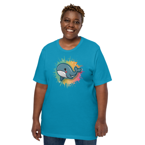 Whimsical Kawaii Whale Graphic Tee - Adorable Ocean Lover's T-Shirt - Cute & Playful Whale Design - Image 68