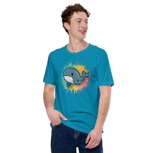Whimsical Kawaii Whale Graphic Tee - Adorable Ocean Lover's T-Shirt - Cute & Playful Whale Design - Image 64
