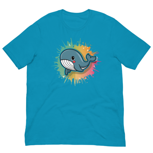 Whimsical Kawaii Whale Graphic Tee - Adorable Ocean Lover's T-Shirt - Cute & Playful Whale Design - Image 60