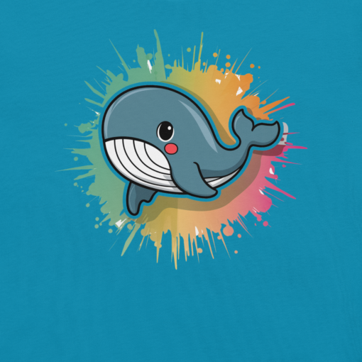 Whimsical Kawaii Whale Graphic Tee - Adorable Ocean Lover's T-Shirt - Cute & Playful Whale Design - Image 45